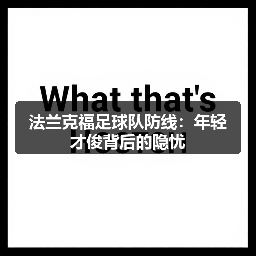 法兰克福足球队防线:年轻才俊背后的隐忧-图3 法兰克福足球队防线:年轻才俊背后的隐忧-图3